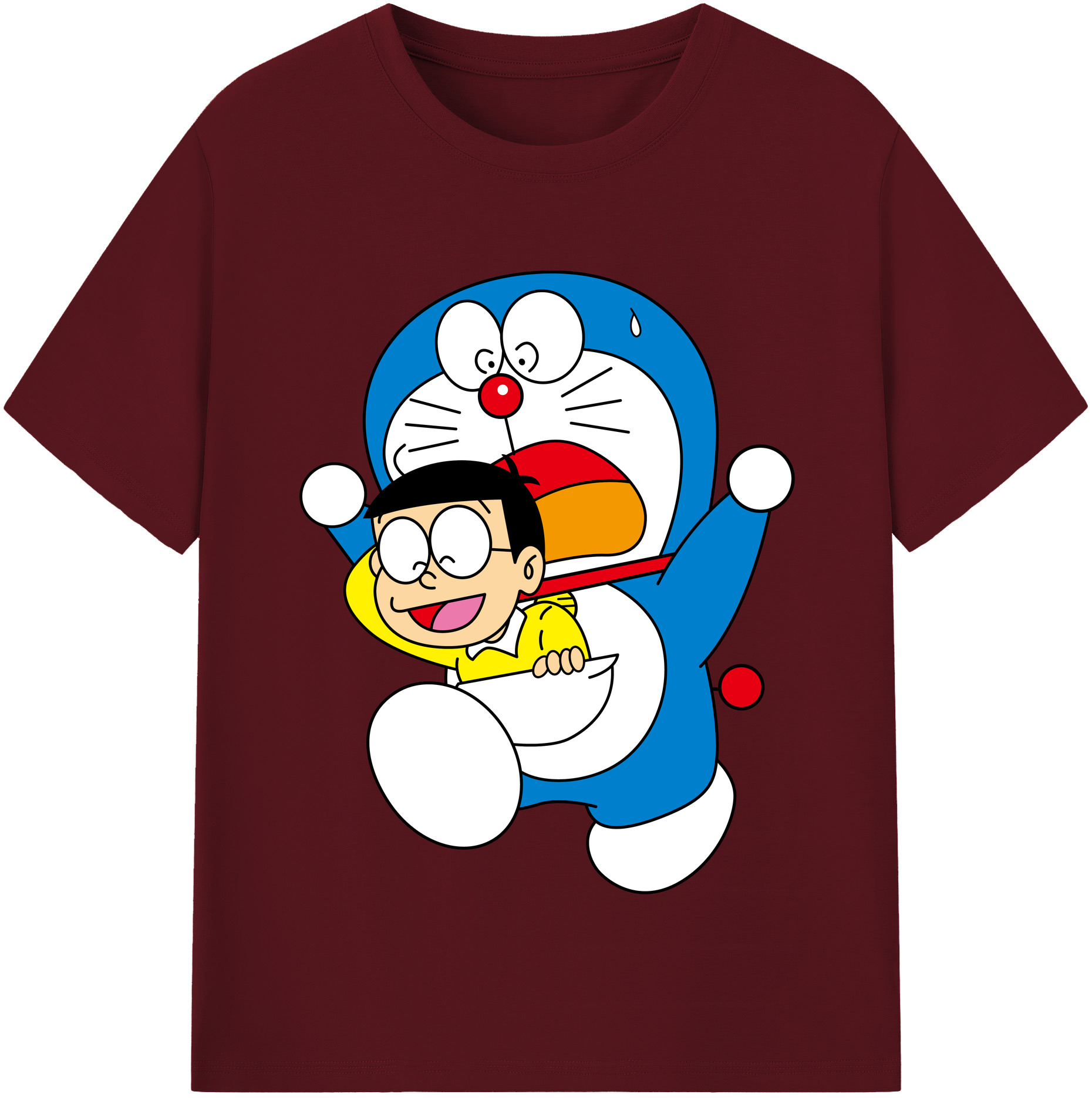 （画像用） ドラえもん Doraemon 綿100％半袖Tシャツ（フロントプリント）